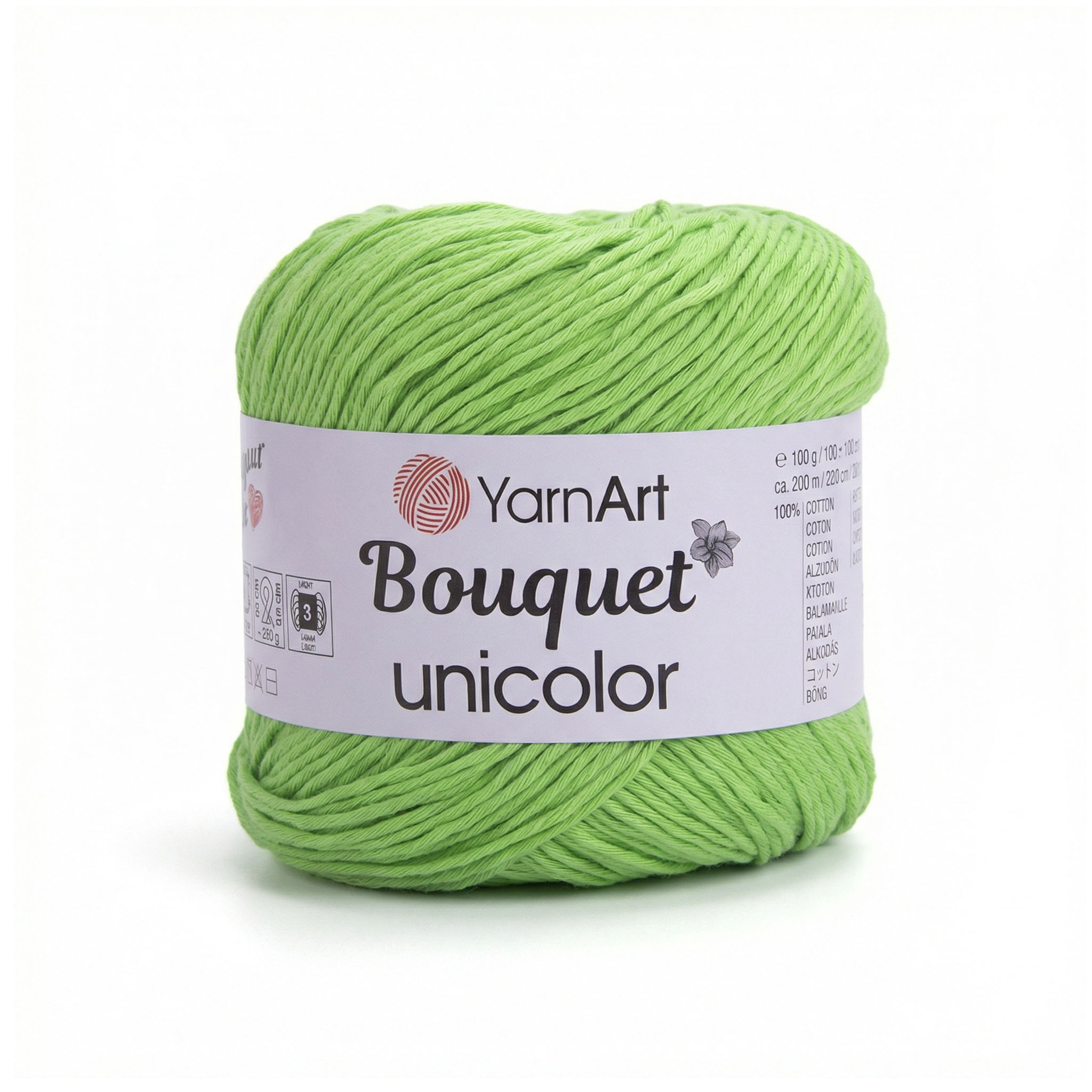 YarnArt Bouquet unicolor Light Green 3219