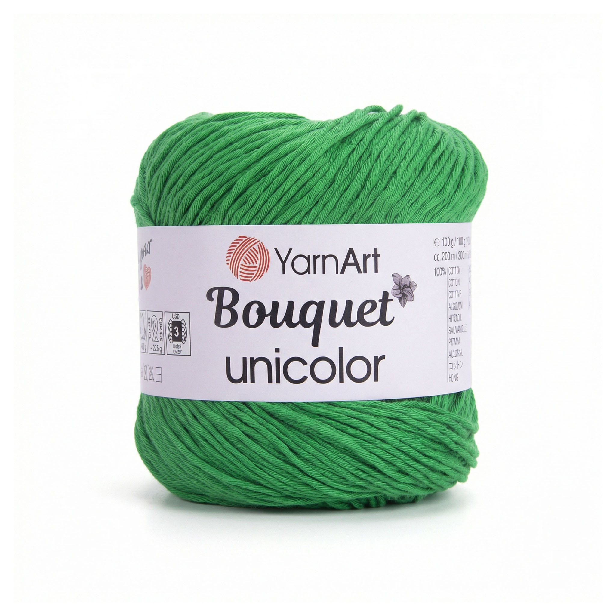YarnArt Bouquet unicolor Green  3220