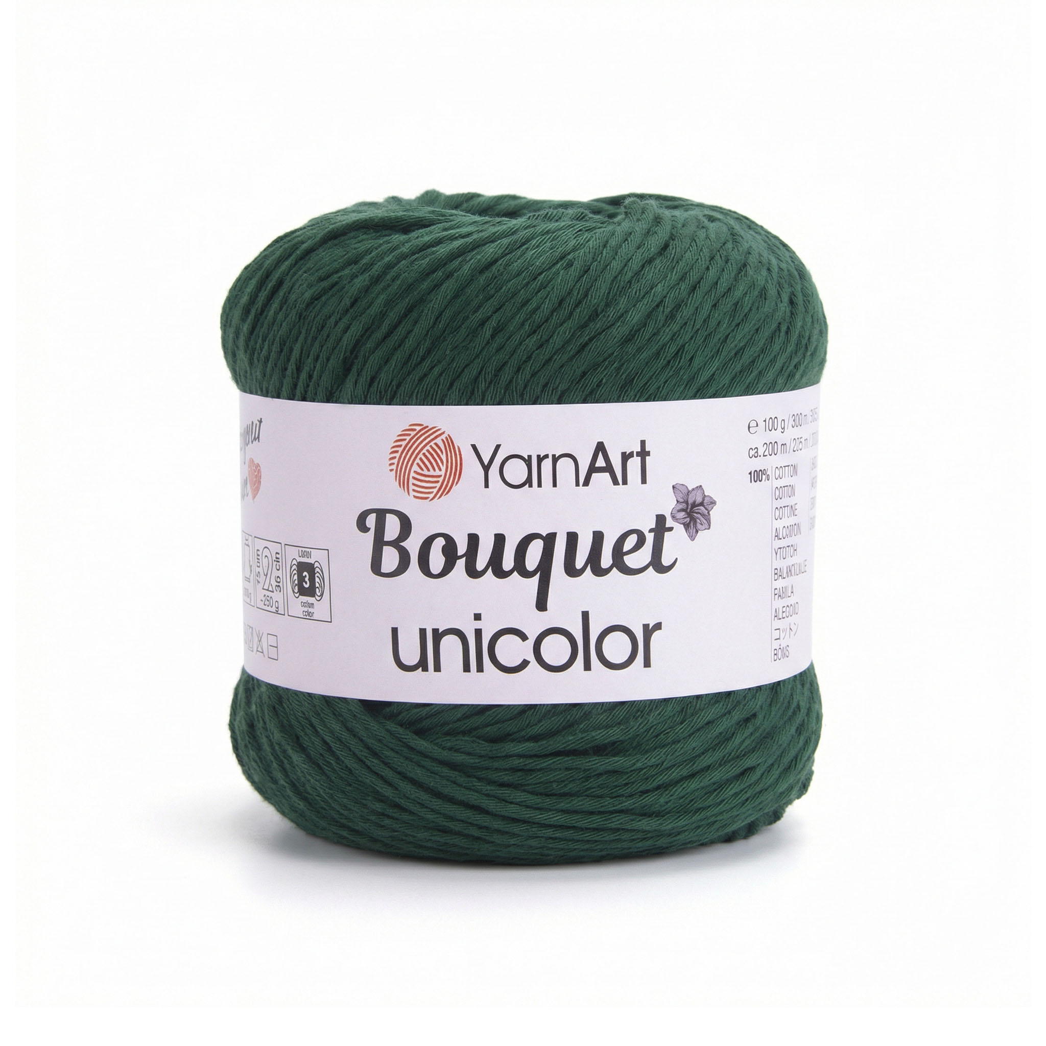 YarnArt Bouquet unicolor Dark Green 3221