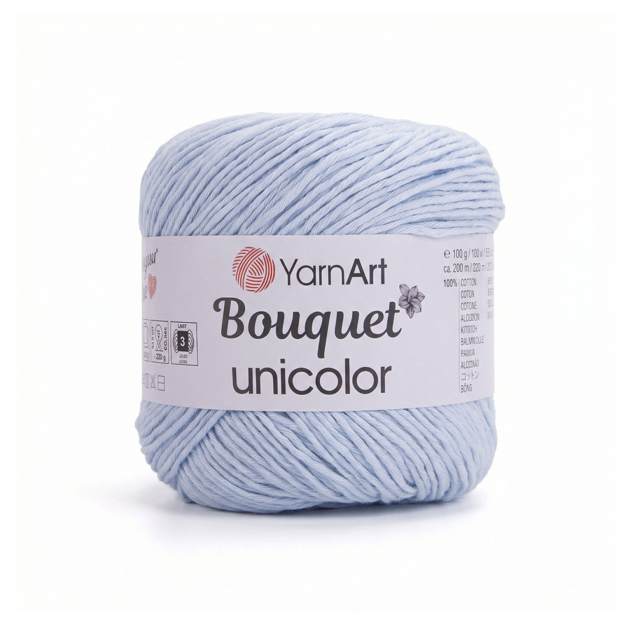 YarnArt Bouquet unicolor Light Blue 3225