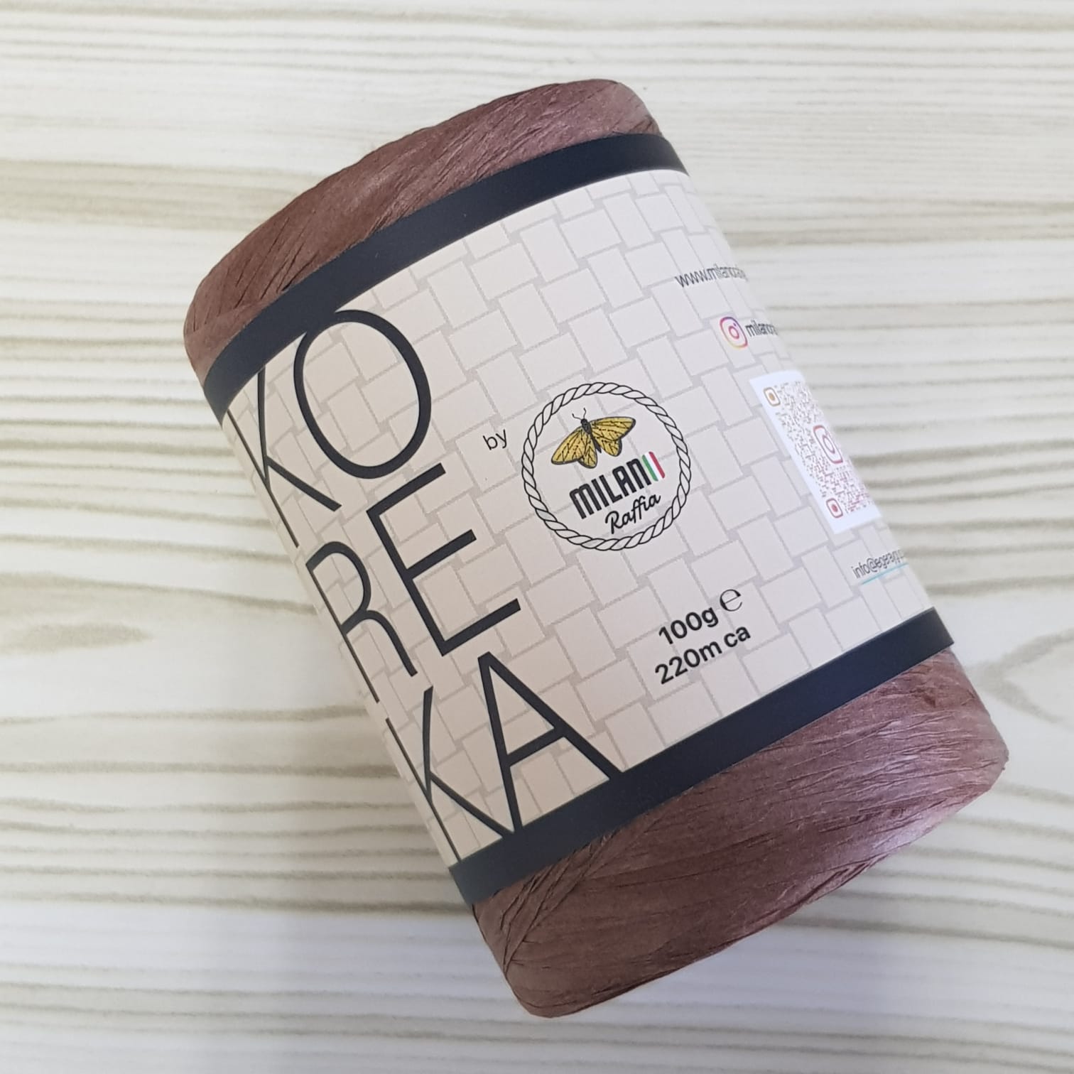 Paper Yarn Raffia Coffee 01