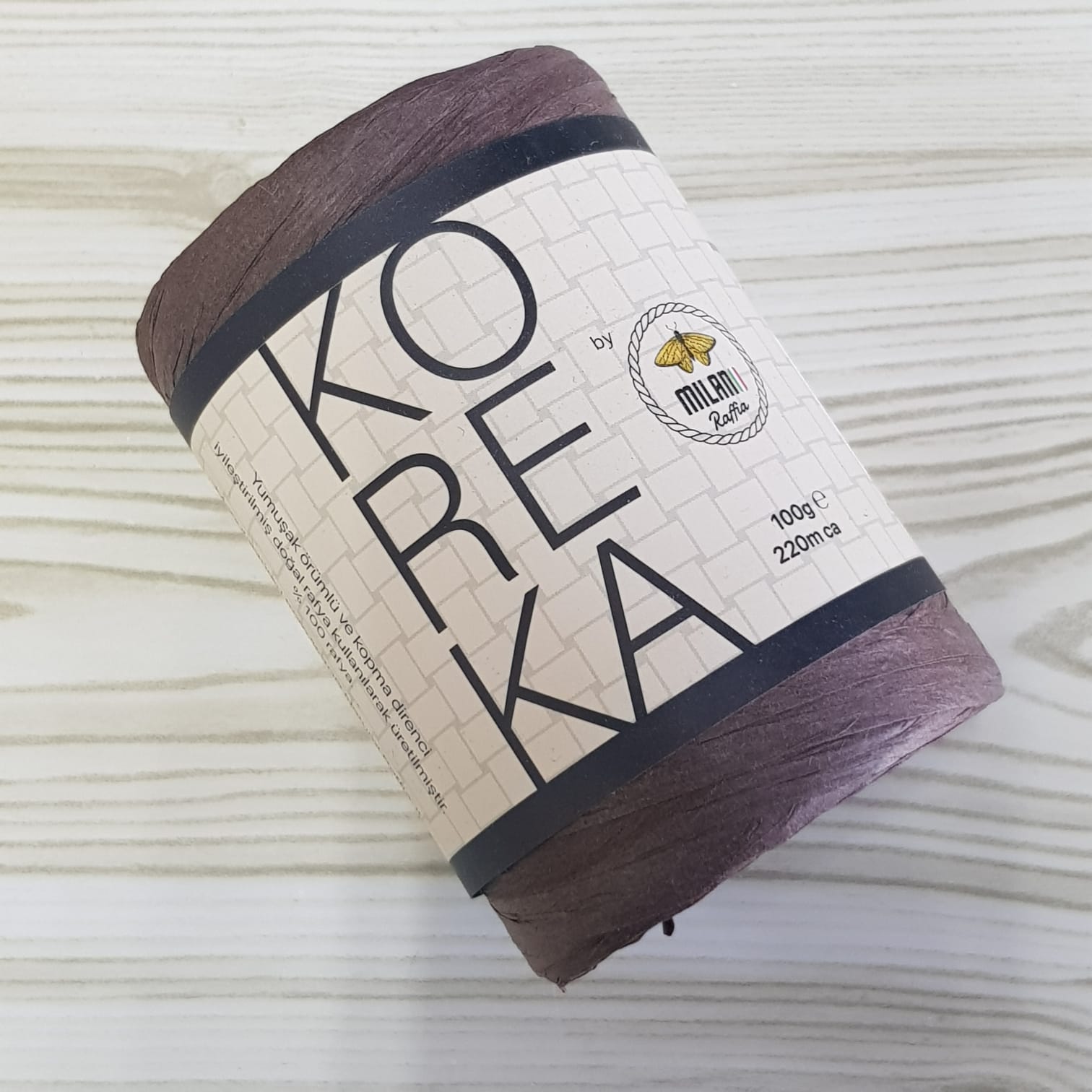 Paper Yarn Raffia chocolate 02