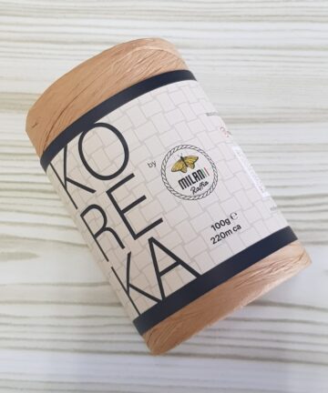 Paper Yarn Raffia Beige Gold 03