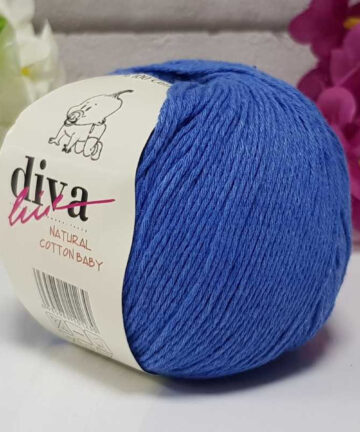 Natural Baby Cotton Sax Blue 1256