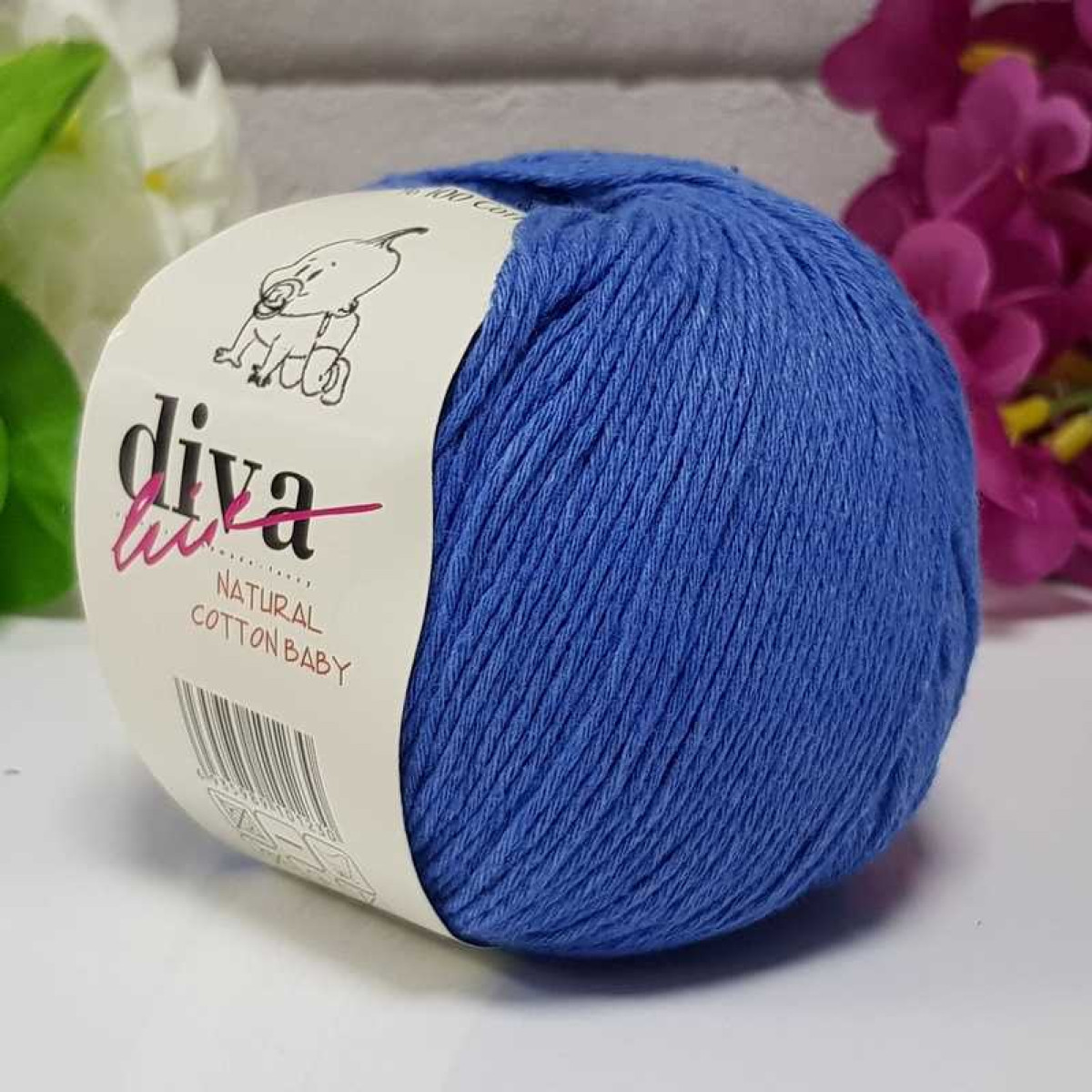 Natural Baby Cotton Sax Blue 1256