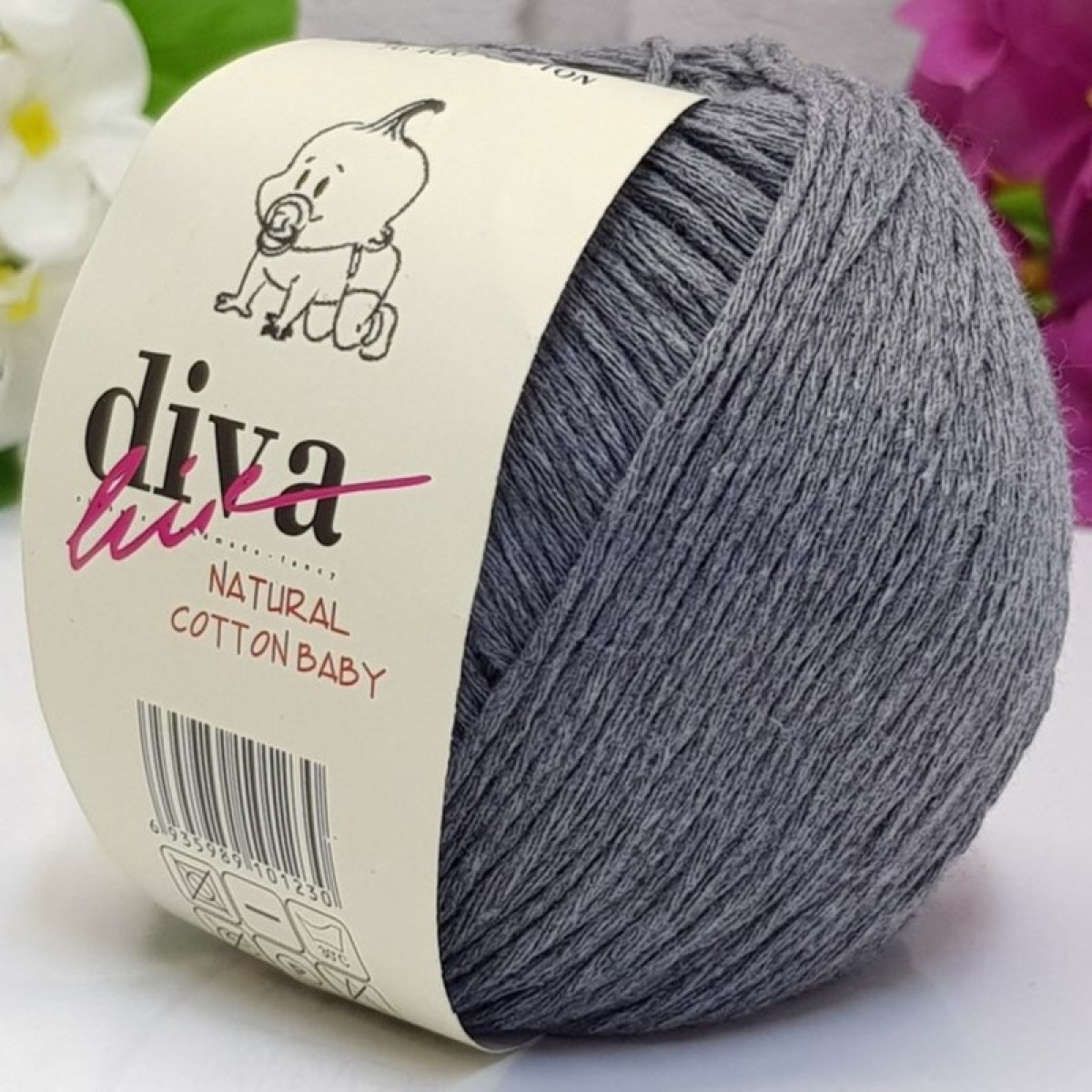 Natural Baby Cotton Grey 194