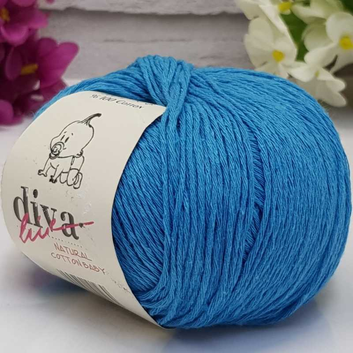 Natural Baby Cotton Turquoise 2122