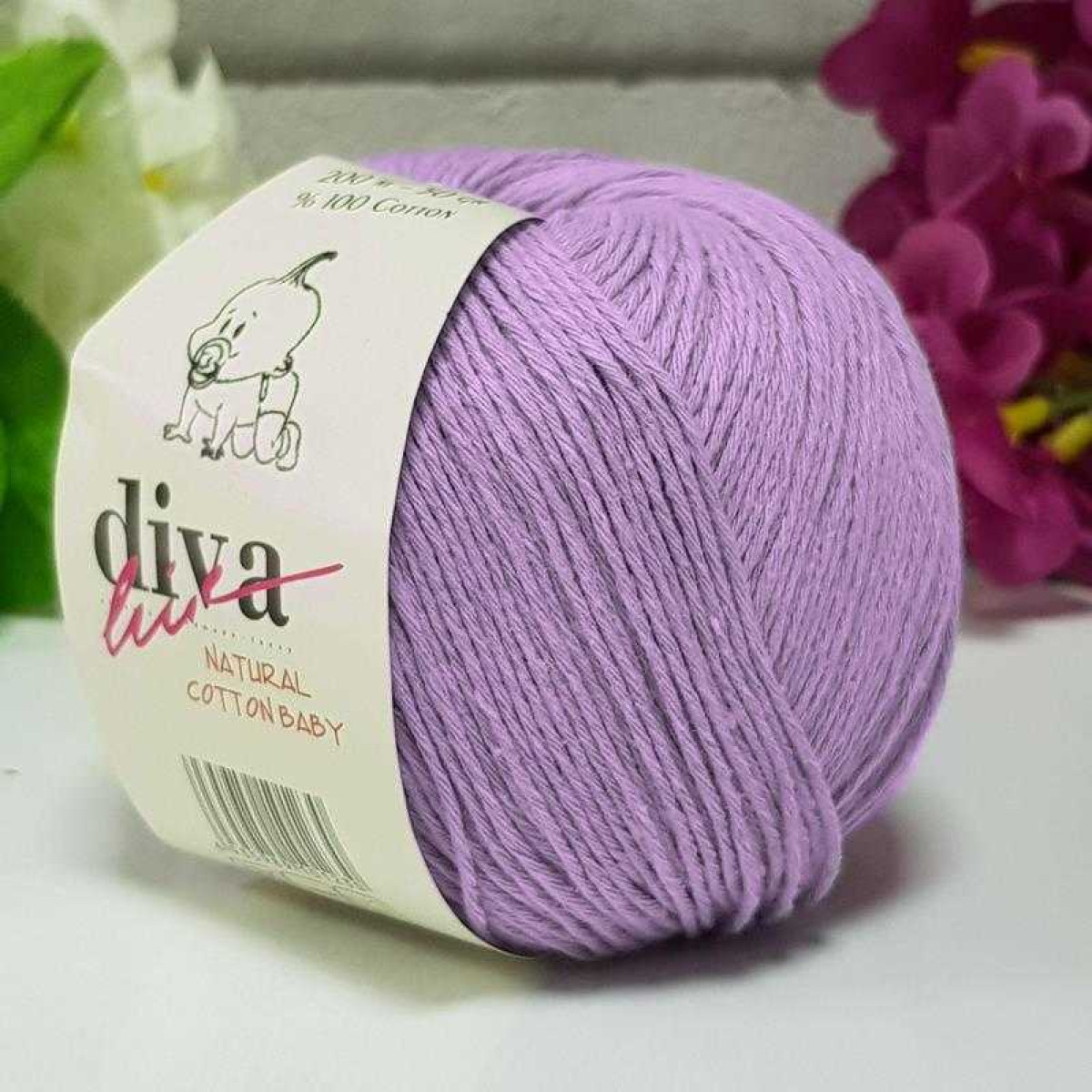 Natural Baby Cotton Lilac 2135