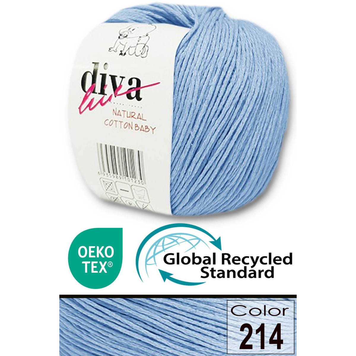 Natural Baby Cotton Σιελ 214