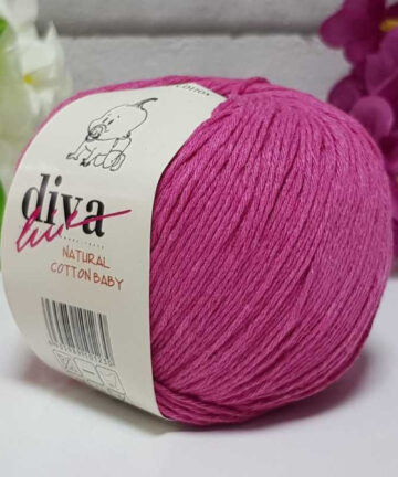 Natural Baby Cotton Fuschia 2244
