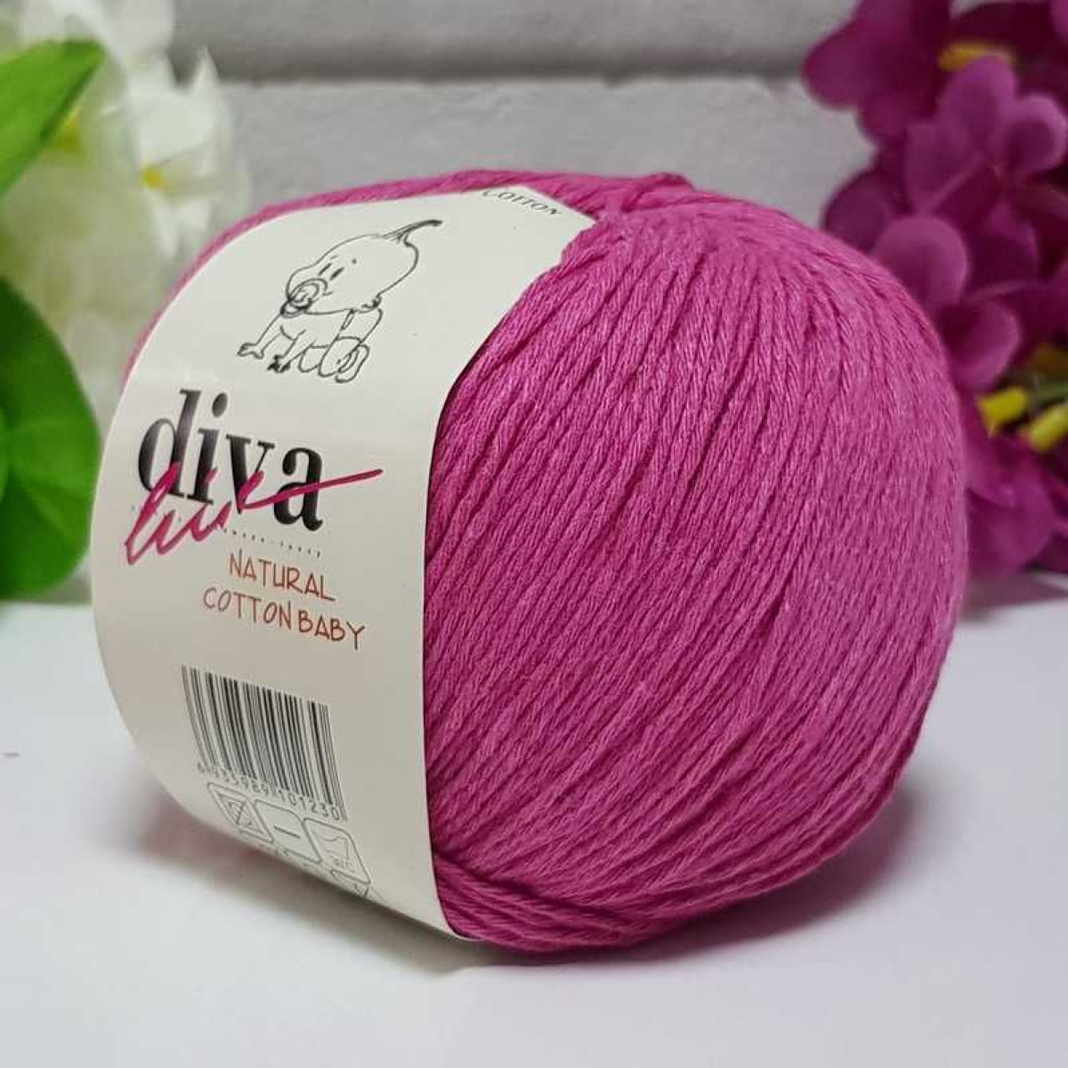 Natural Baby Cotton Fuschia 2244
