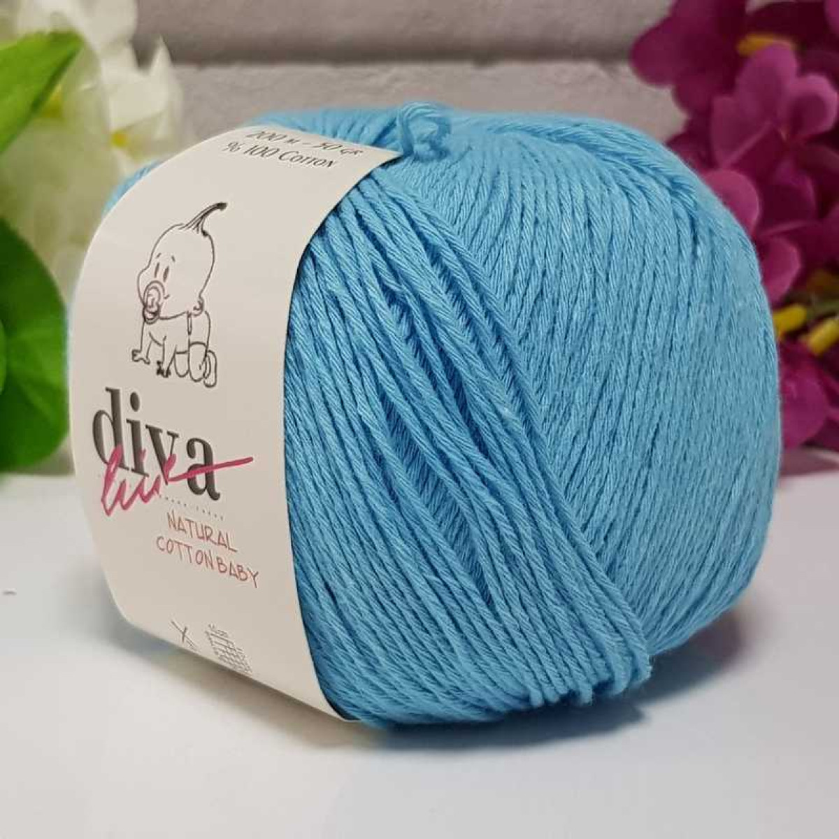 Natural Baby Cotton Light Blue 280