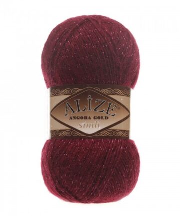 Angora Gold Simli Bordoeux 57