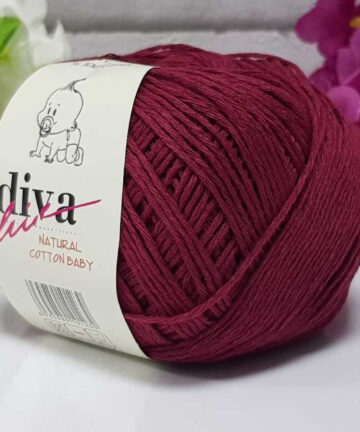 Natural Baby Cotton Bordoeux 999