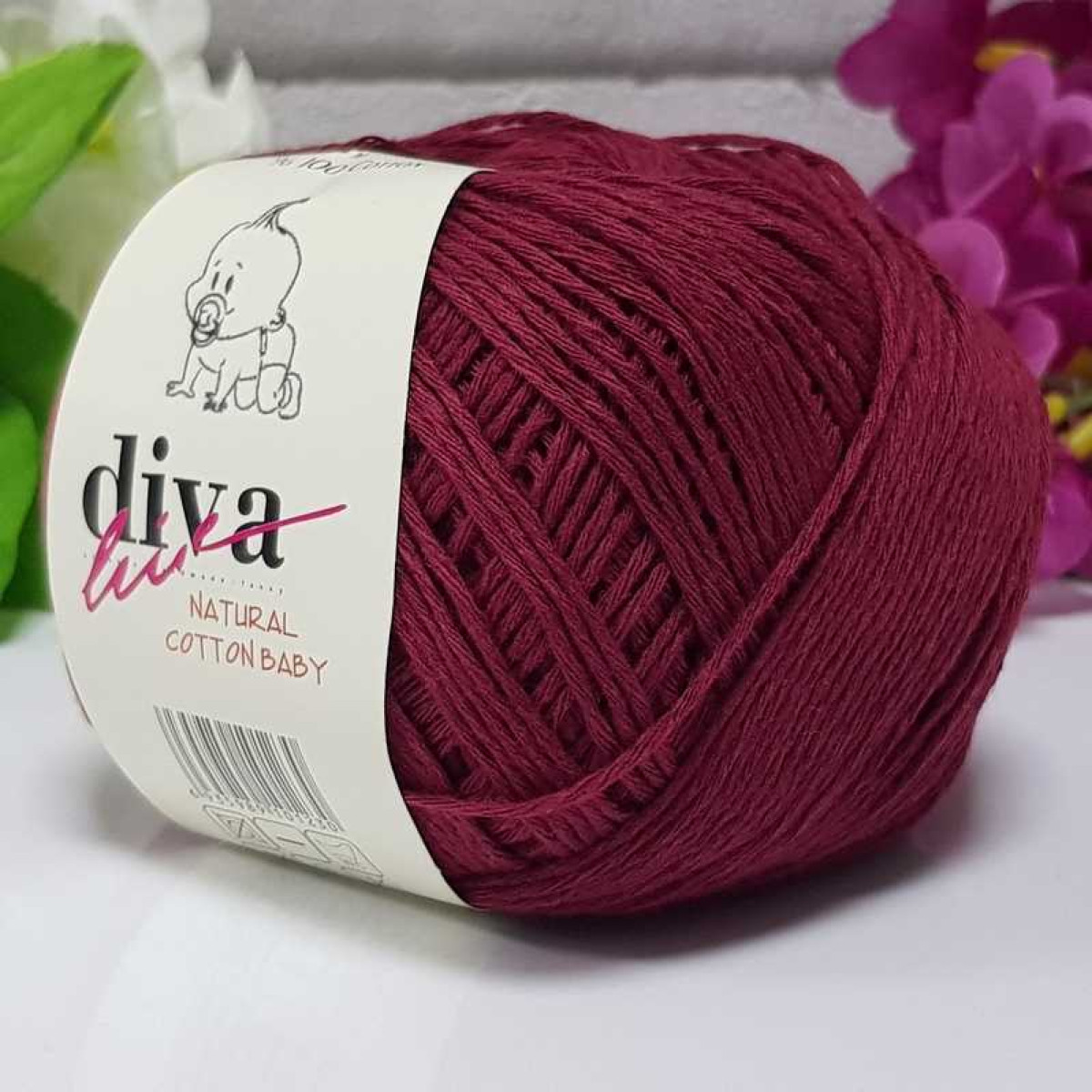 Natural Baby Cotton Bordoeux 999