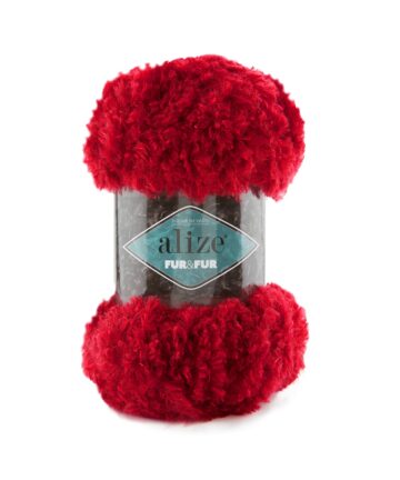Puffy Fur Fur Fire Red 56
