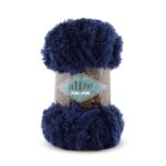 Puffy Fur Fur Navy Blue 58