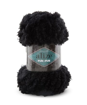 Puffy Fur Fur Black 60