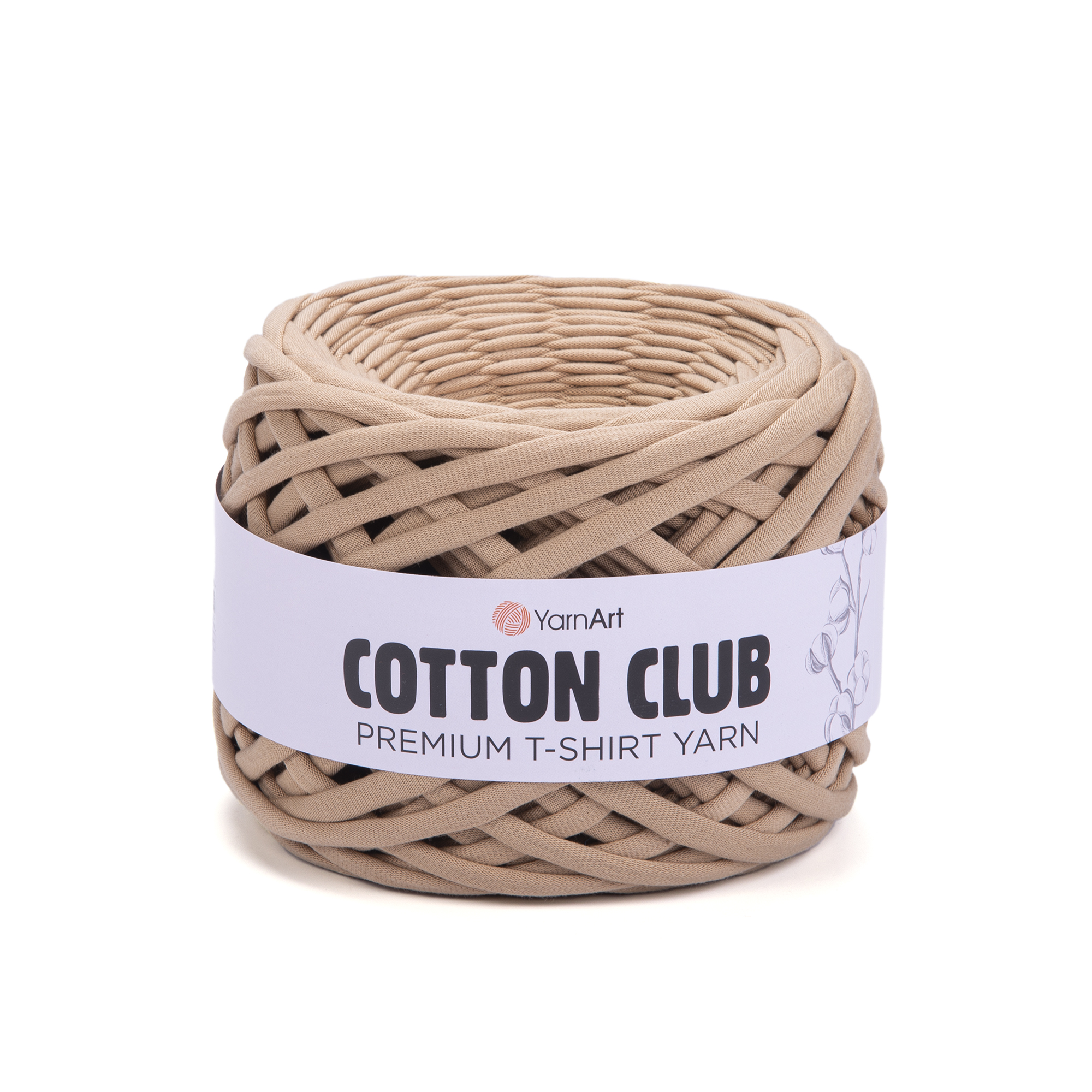 Cotton Club T-shirt Yarn Light Camel 7311