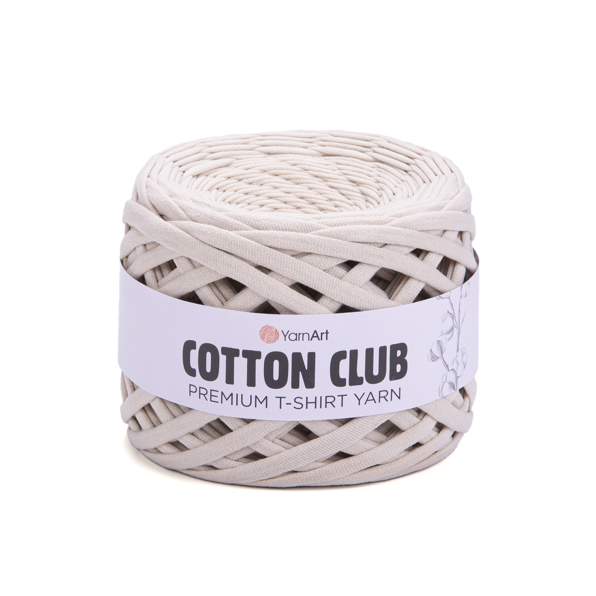 Cotton Club T-shirt Yarn Bone  7312