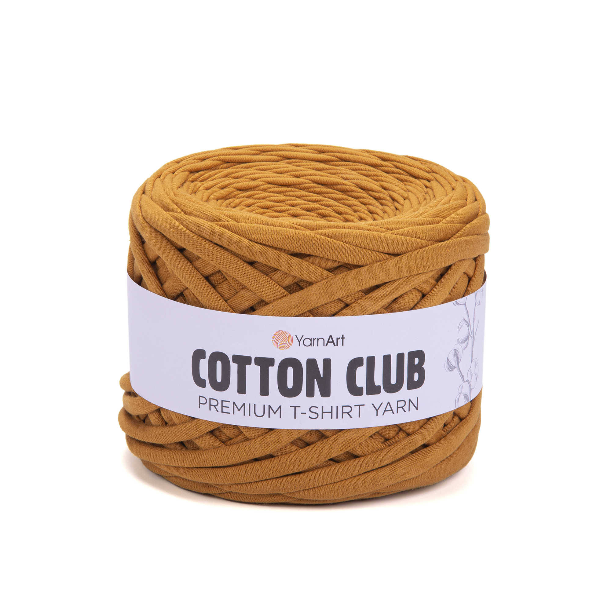 Cotton Club T-shirt Yarn Mustard 7316