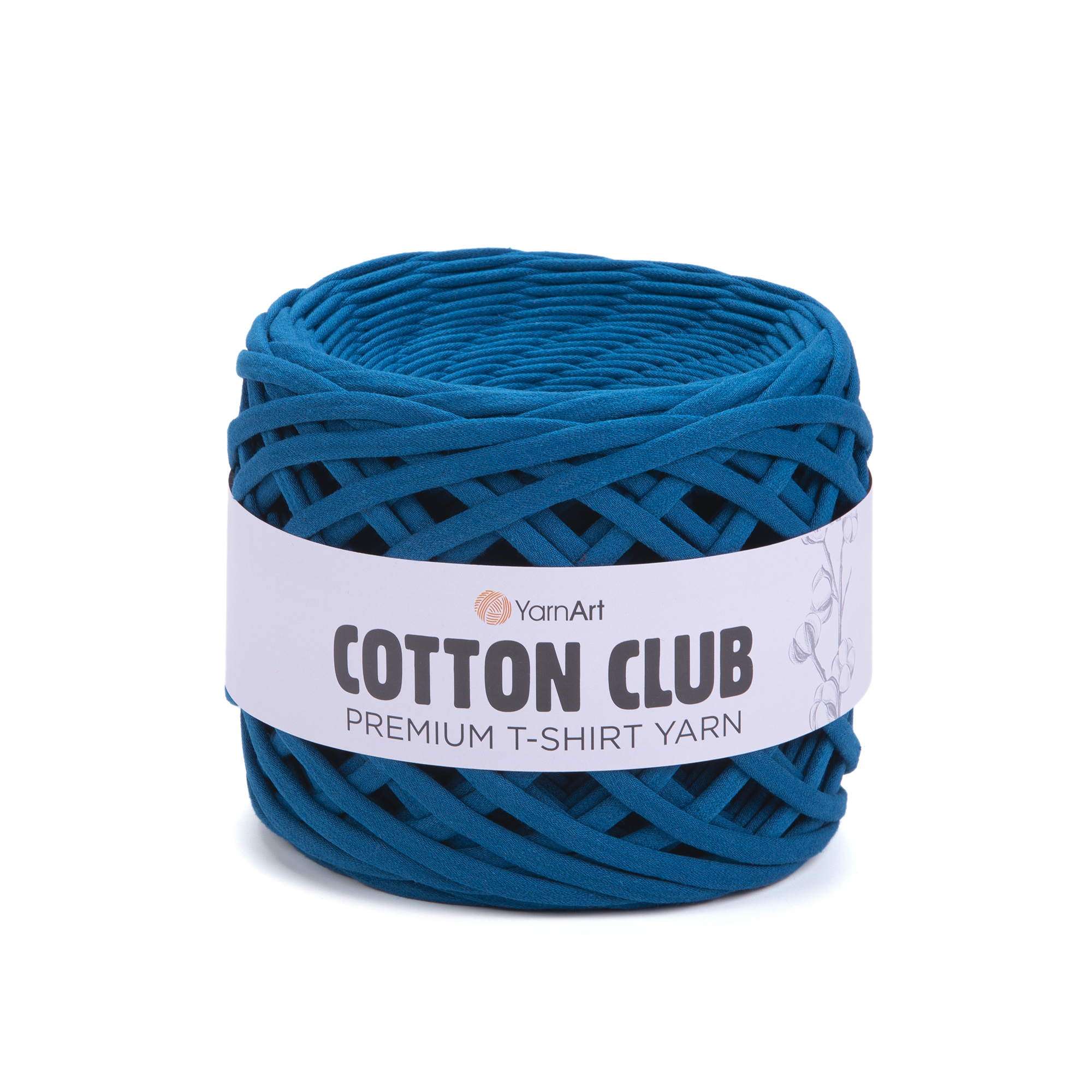 Cotton Club T-shirt Yarn 7327 Petrol